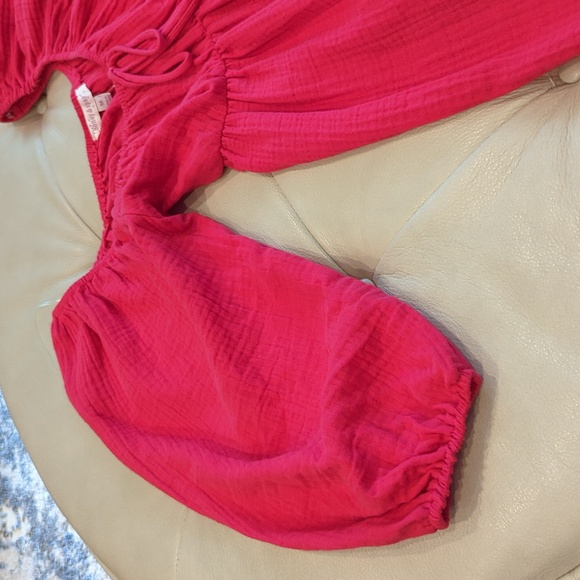 NWT Women's Boho Dress with pockets size medium fuchsia - Picture 8 of 13